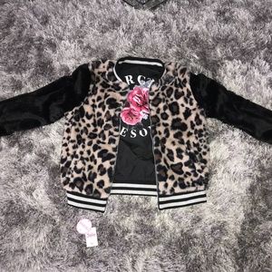 Justice girls reversible bomber jacket